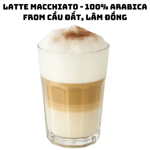 Hình ảnh Latte Macchiato 100% Arabica from Cầu Đất, Lâm Đồng