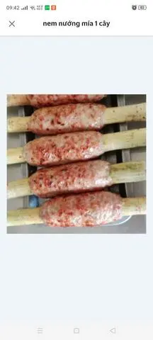 Hình ảnh Nem nướng mía