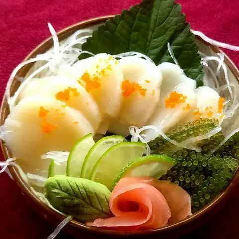 Hình ảnh Cồi Sò Điệp Sashimi - Hotate Sashimi - 6 miếng