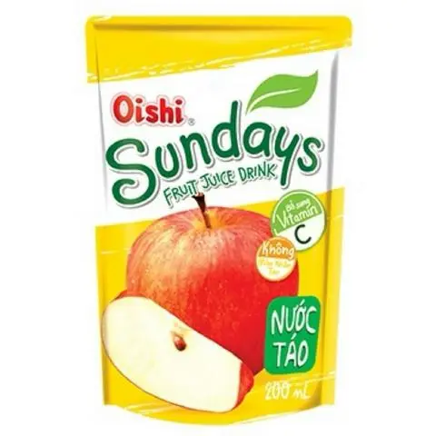 Hình ảnh Nước Táo Oishi- bịch 180ml