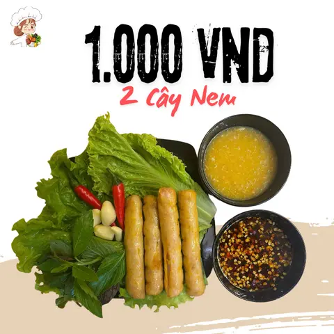 Hình ảnh 2 Cây Nem Nướng (4 Miếng)