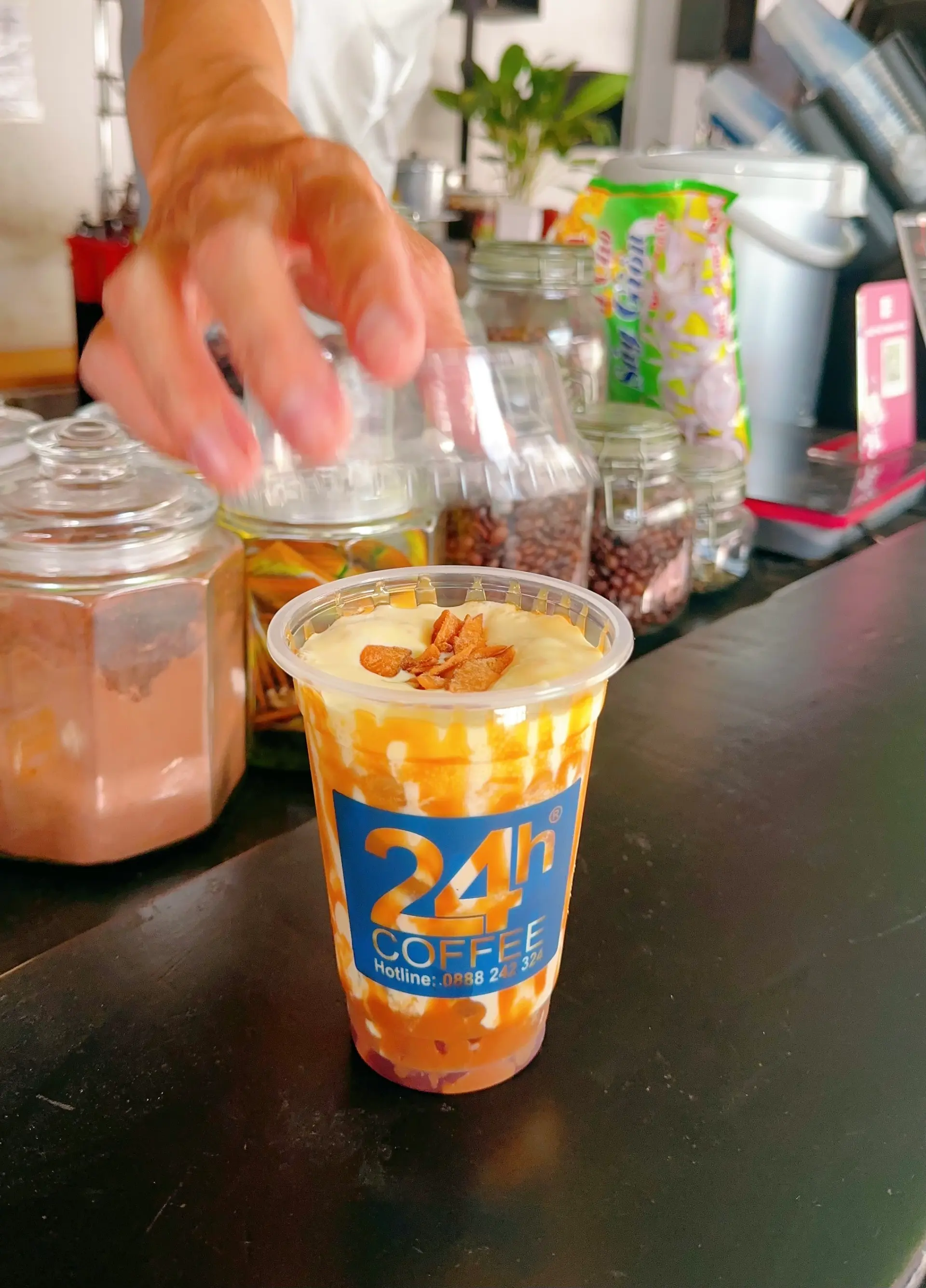 Hình ảnh Trà sữa trứng nướng caramel