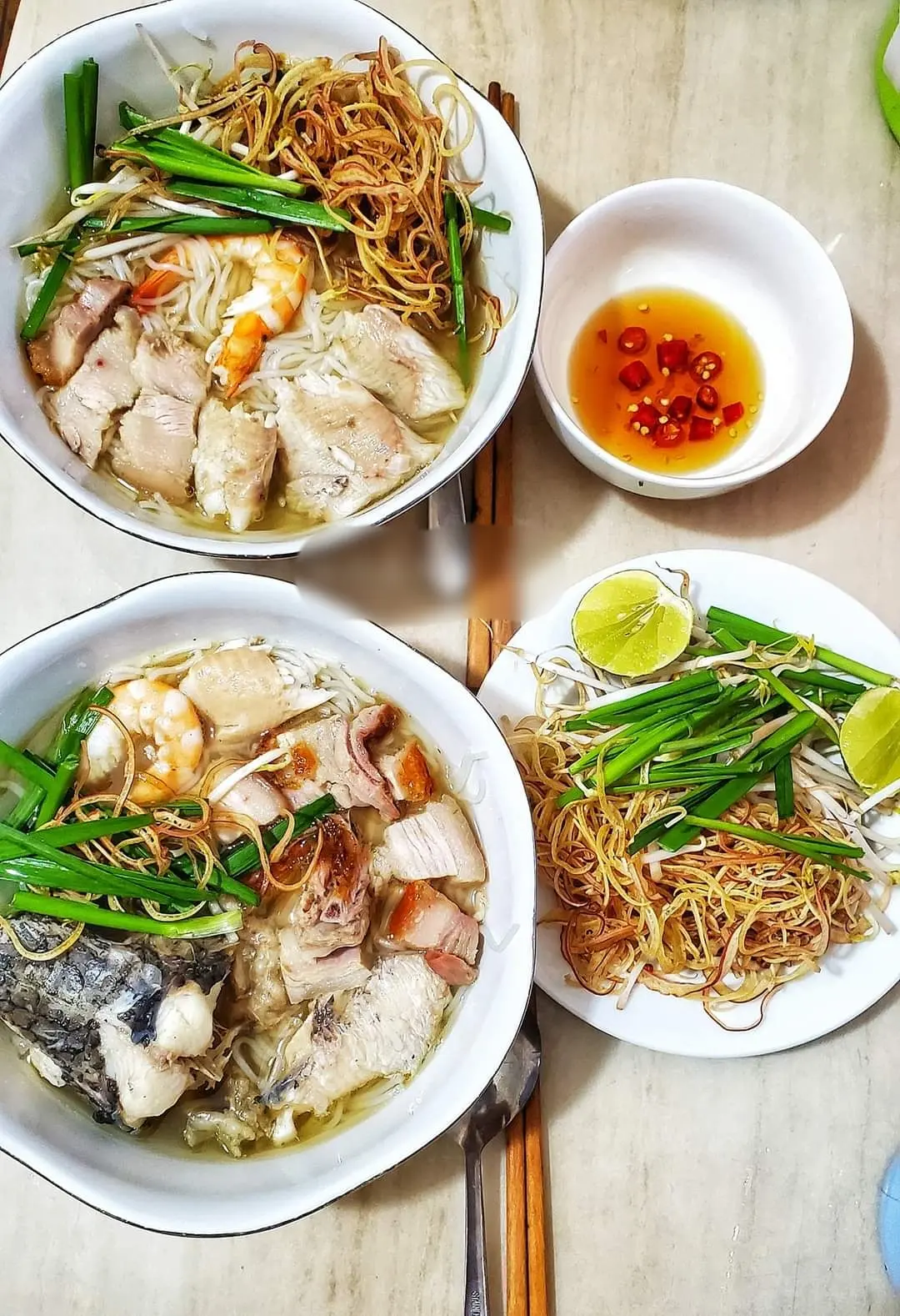 Hình ảnh Bún Đầu Cá Lóc To (Mắm Chính Gốc Sóc Trăng) 