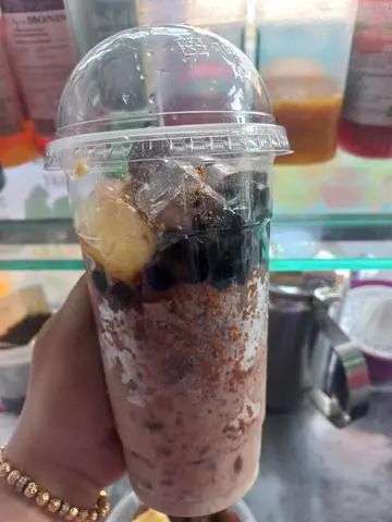 Hình ảnh MILO DẦM TRÂN CHÂU Bánh flan