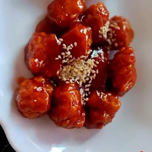 Hình ảnh Gà viên sốt cay 