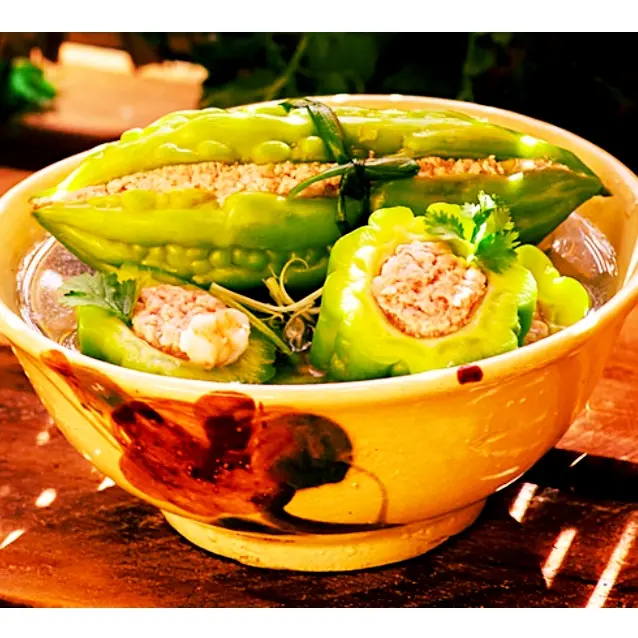 Hình ảnh CƠM CANH KHỔ QUA DỒN THỊT 