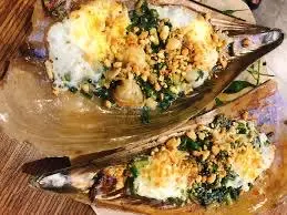 Hình ảnh sò mai nướng trứng cút