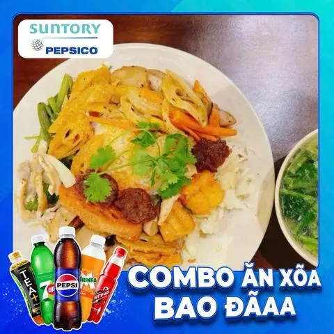 Hình ảnh Combo cơm chay thập cẩm - đậu hũ sả - Pepsi