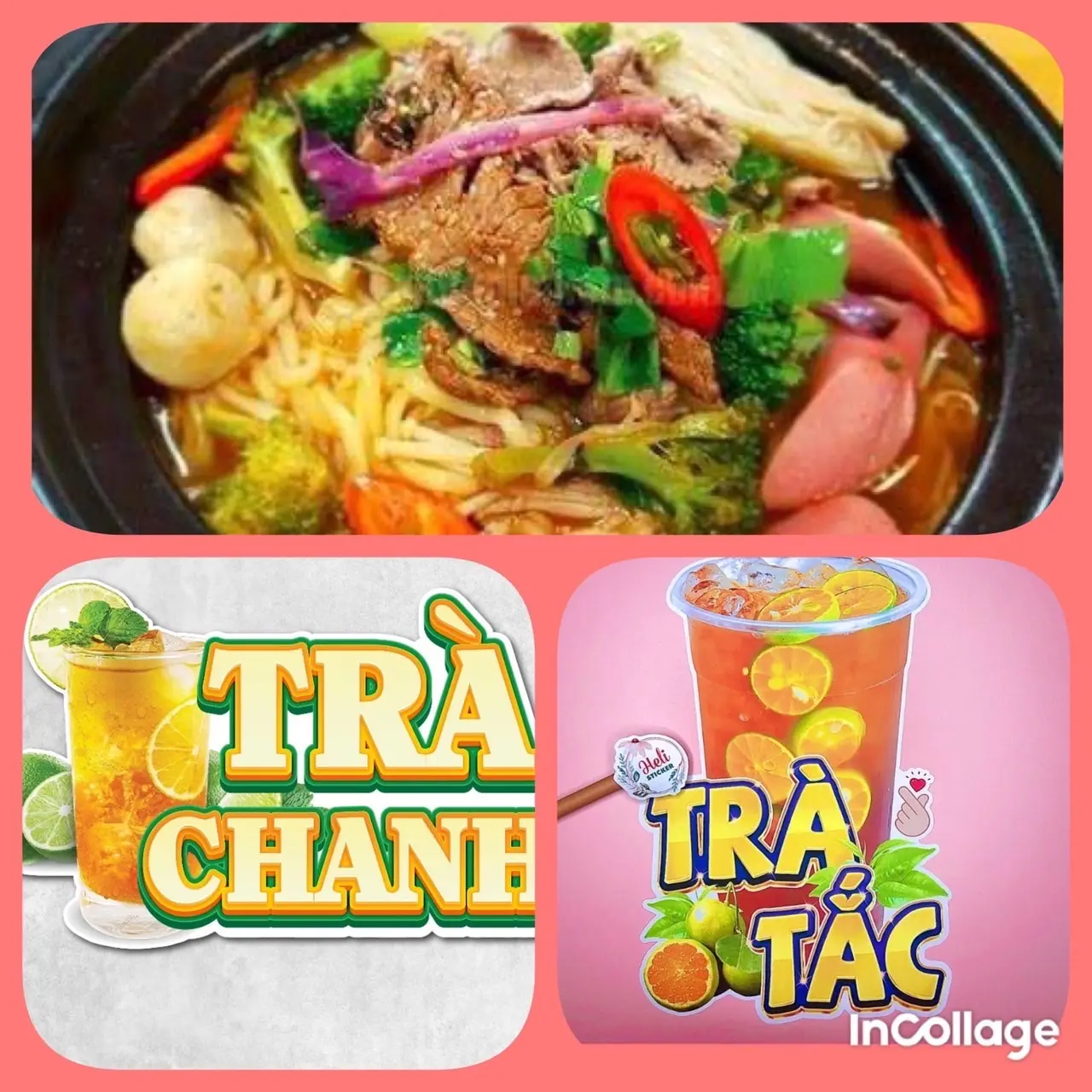 Hình ảnh 1 Mì bò - 1 ly trà chanh hoặc 1 ly trà tắc