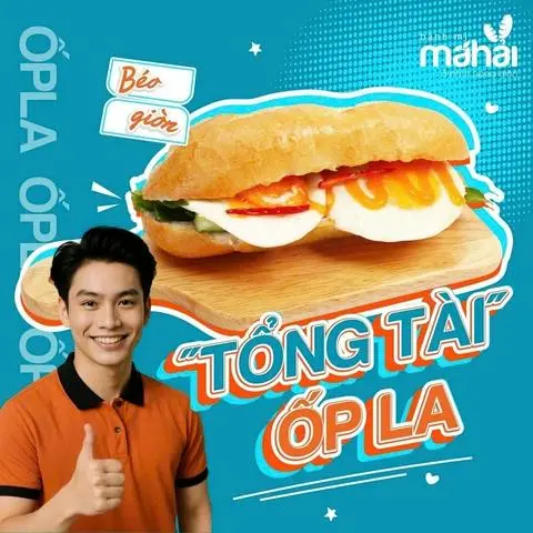 Hình ảnh Bánh mì ốp la 1 trứng