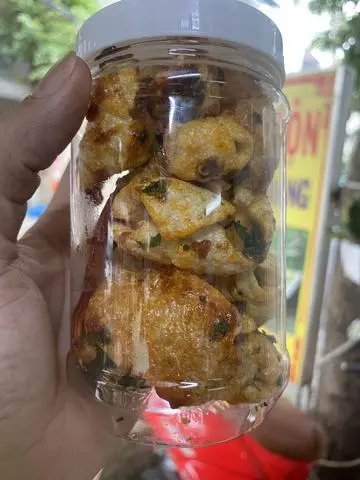 Hình ảnh dạ heo chiên mắm hành