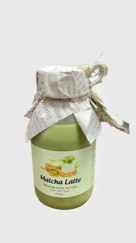 Hình ảnh Matcha latte chai 抹茶ラテ缶250ml