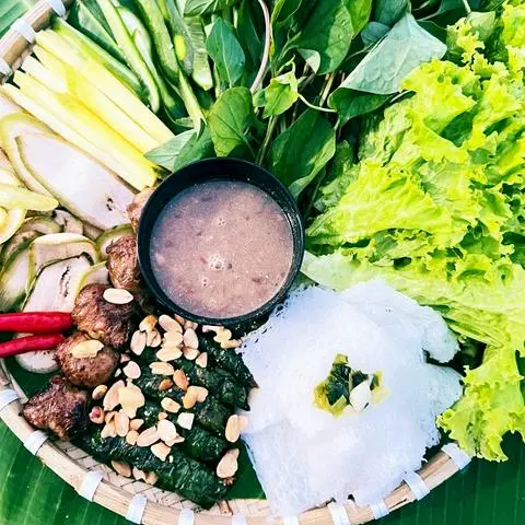 Hình ảnh Combo 2 Phần Bò Nướng Lá Lốt + 2 Phần mỡ chài(24 cuộn)