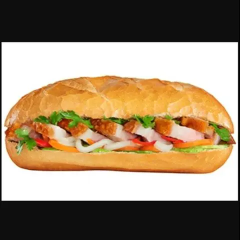 Hình ảnh Bánh mì heo quay trứng