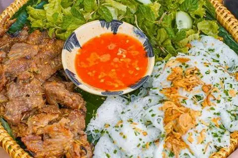 Hình ảnh Bánh Hỏi Thịt Nướng 