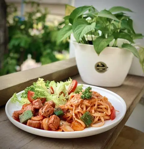 Hình ảnh  Mì Ý Bò Aukobe sốt kem cà chua