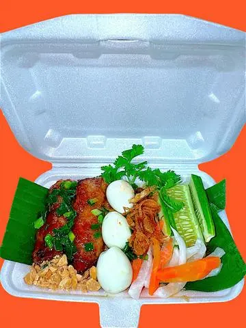 Hình ảnh Xôi Nem Nướng Mật Ong+3 Trứng Cút