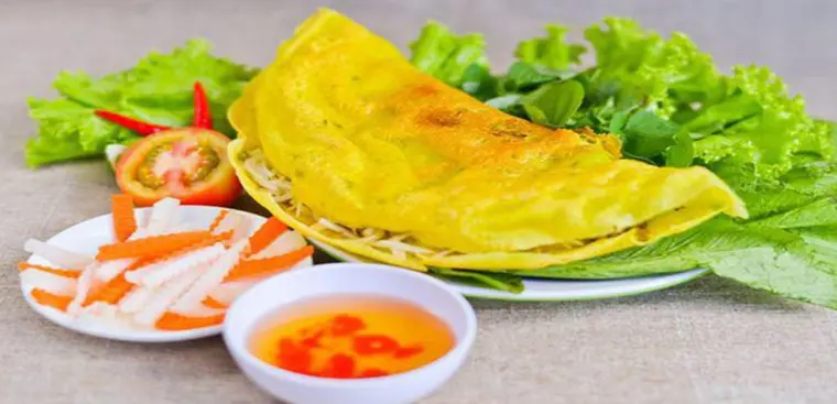 Hình ảnh bánh xèo chay