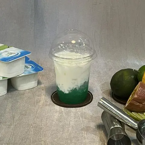 Hình ảnh Sữa chua đánh đá - bạc hà