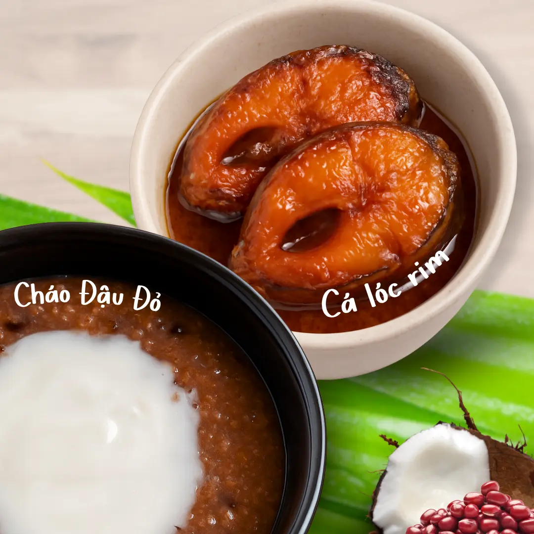 Hình ảnh Cháo Đậu + Cá Lóc Rim Mặn