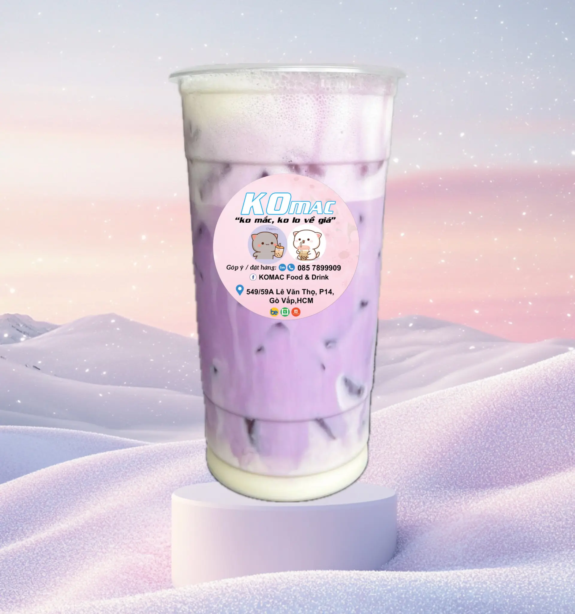 Hình ảnh Khoai Môn Latte 700ML - KOMAC