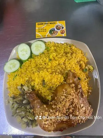 Hình ảnh cơm gà mắm tỏi góc tư
