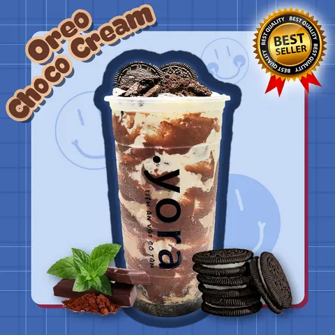 Hình ảnh Trà sữa Oreo choco cream [L]