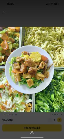 Hình ảnh cơm chay sườn dừa 