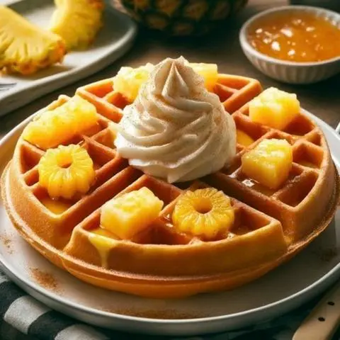 Hình ảnh Waffle trái thơm - Pineapple
