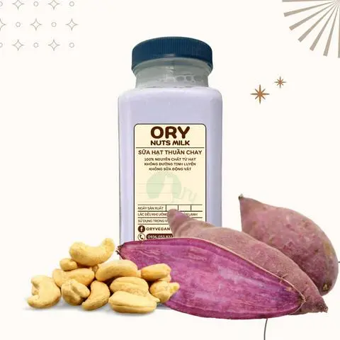 Hình ảnh Hạt Điều, Khoai Lang Tím - Ly giấy 250ml