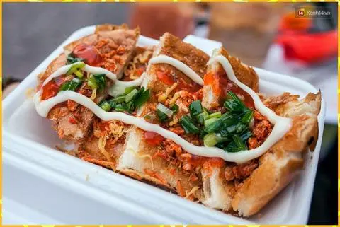 Hình ảnh bánh mì nướng muối ớt ( thường ) 