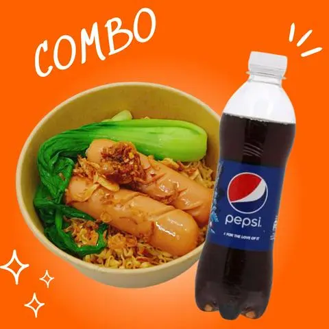 Hình ảnh Mì Trộn Xúc Xích  - 1 Pepsi