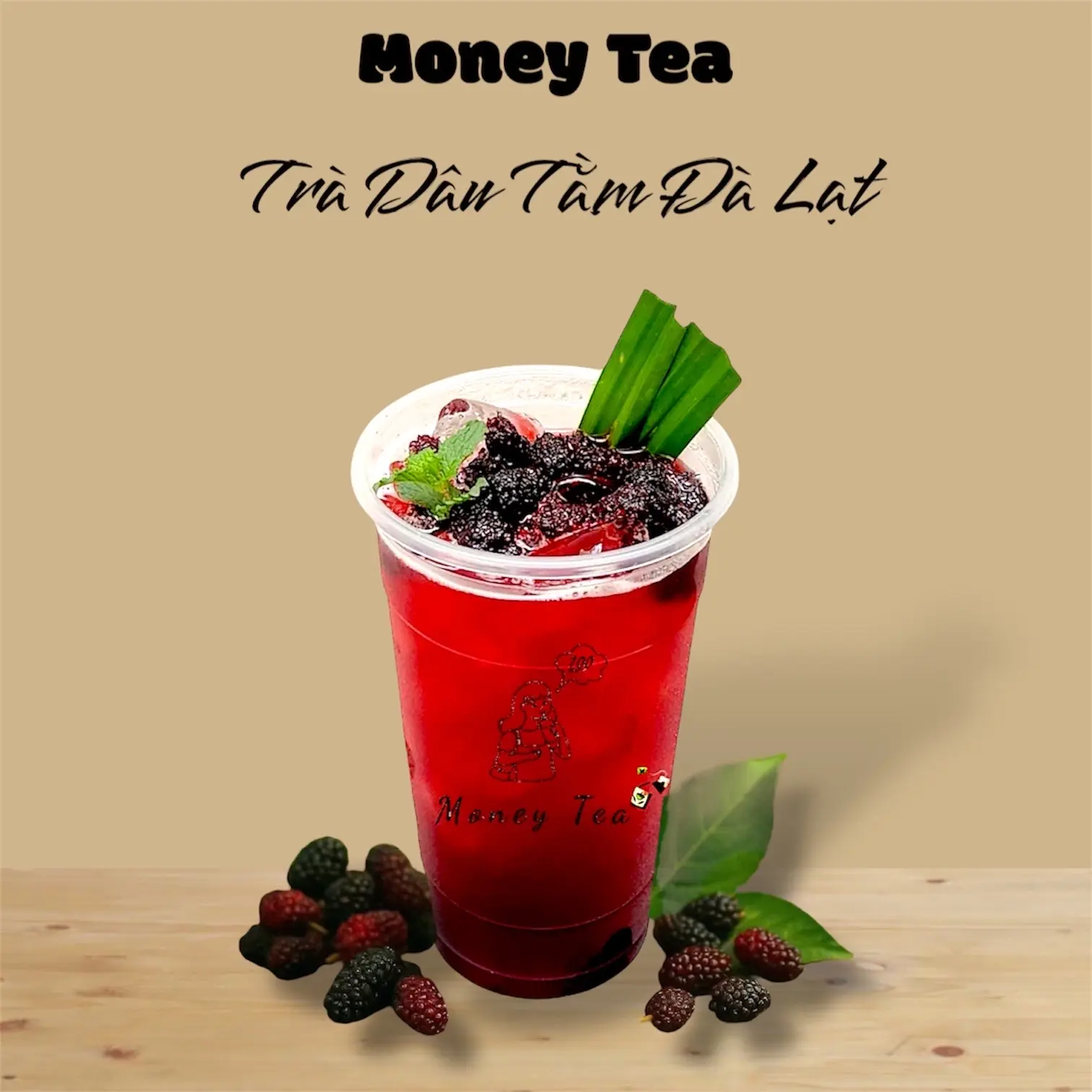 Hình ảnh Trà dâu tằm - Ly 700ml