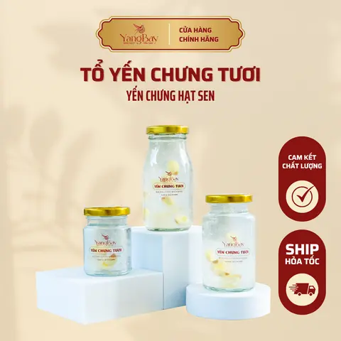 Hình ảnh Yến chưng tươi hạt sen