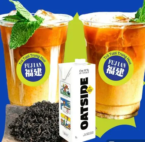 Hình ảnh NGON & BỔ- Trà sữa Fujian yến mạch Oatside - Ly 700ml