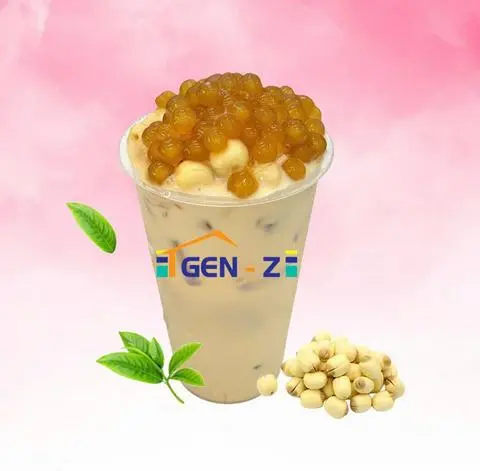 Hình ảnh Trà olong lài hoa chi tử kem hạt sen size L