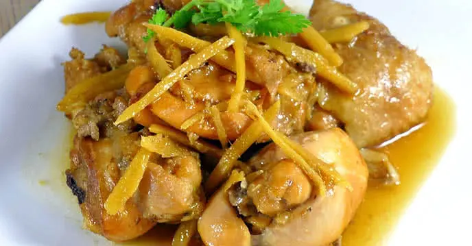 Hình ảnh Cơm gà kho sả gừng 