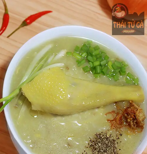 Hình ảnh cháo đùi gà lớn 
