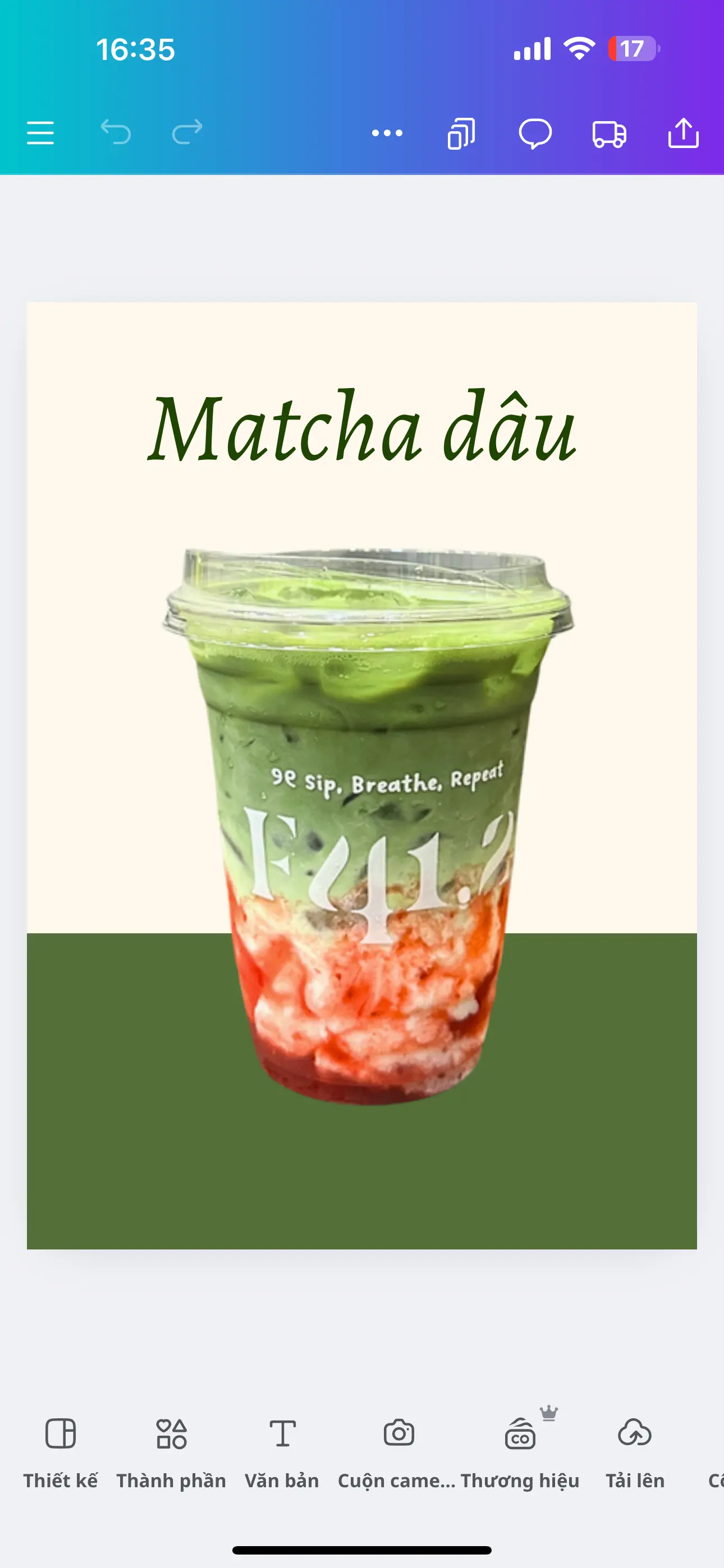 Hình ảnh Matcha dâu