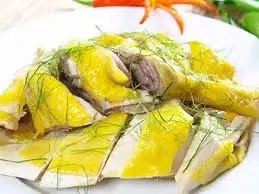 Hình ảnh gà chặt lá chanh 1/2 con