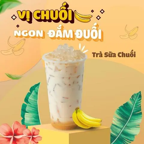 Hình ảnh Trà sữa chuối - TẶNG TRÂN CHÂU - M