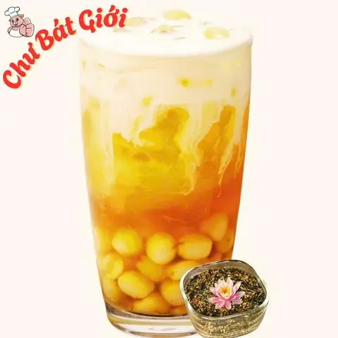 Hình ảnh Trà Gạo Rang Sen Vàng Kem Muối