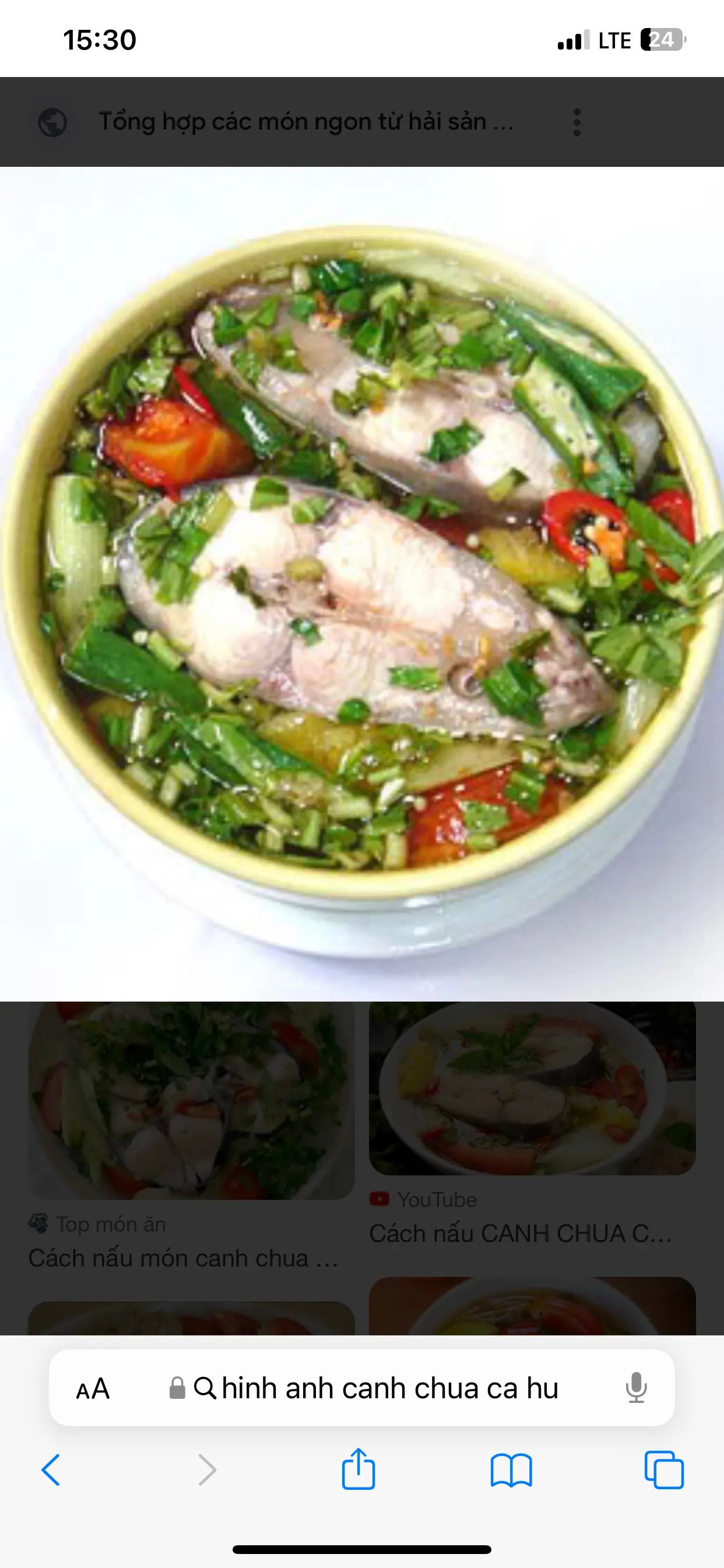 Hình ảnh canh chua cá hú 