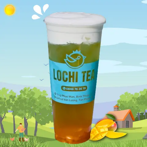 Hình ảnh Trà Xoài Vàng Nhiệt Đới Macchiato