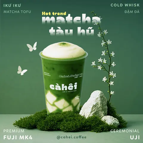 Hình ảnh Ikư Matcha Coldwhisk Tofu (Tàu Hũ Phô Mai)
