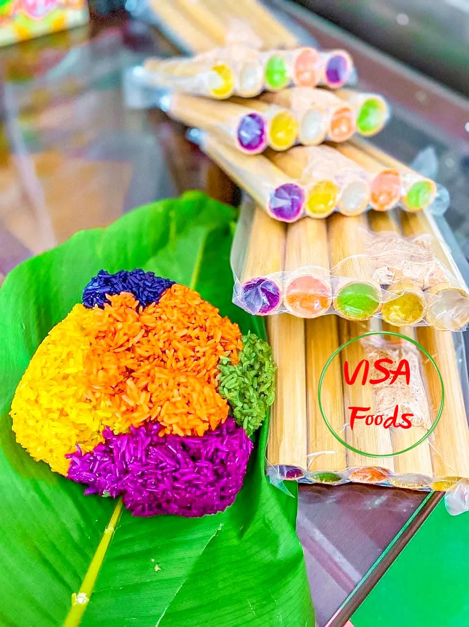 Hình ảnh Cơm Lam Ngũ Sắc 1 Set ( 5 Ống )