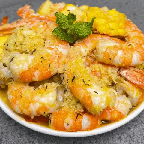 Hình ảnh TÔM SÚ SỐT BƠ TỎI KIM SA - Size lớn.