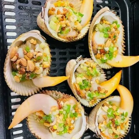 Hình ảnh Sò Dương nướng mỡ hành