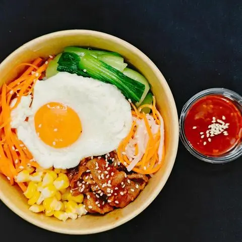Hình ảnh CƠM TRỘN BA CHỈ BÒ MỸ