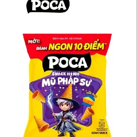 Hình ảnh Bánh Poca Mũ Pháp Sư Vị Phô Mai 30g